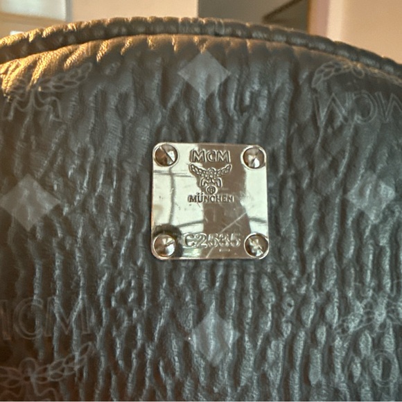 MCM Monogramed Metallic Visetos Side Studs Backpack - Picture 7 of 16